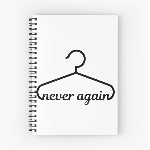 Item preview, Never again coat hanger pro choice white designed and sold by daguilon.