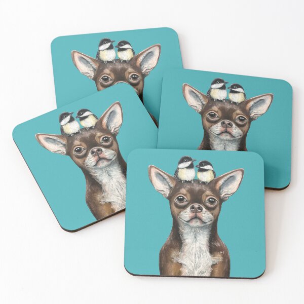 Item preview, Chihuahua & Chickadees designed and sold by GardenPartyArt.