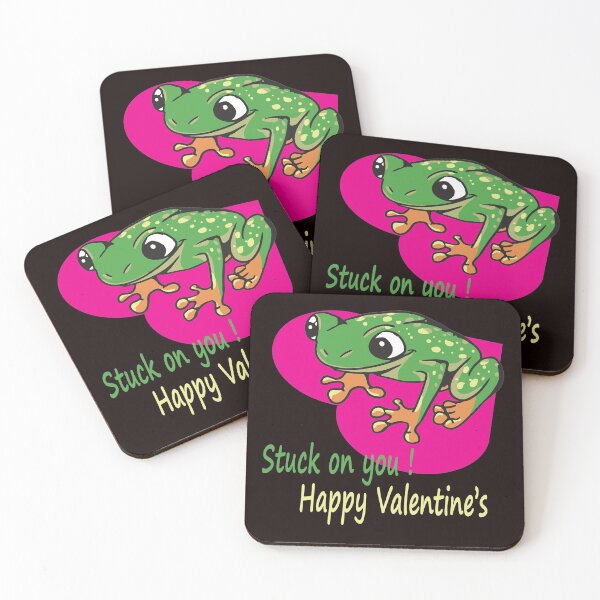 Item preview, Stuck on you! Happy Valentine's Frog designed and sold by JAZTshirt.