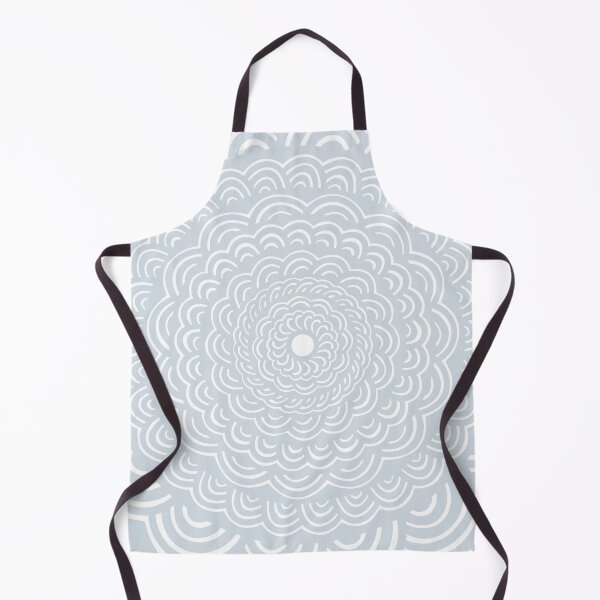 Item preview, Spiral Floral Mandala Maze Pattern Design // Light Gray Color designed and sold by AEJdesign.