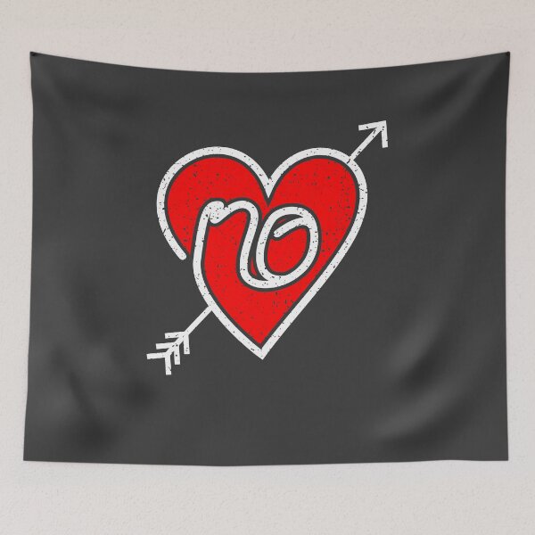 Item preview, Hard No Anti Valentine's Day designed and sold by AGhostOfAChance.