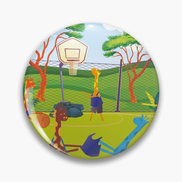 Item preview, Giraffes love to play basketball, too! designed and sold by bluegiraffekids.