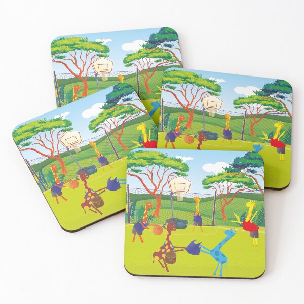 Item preview, Giraffes love to play basketball, too! designed and sold by bluegiraffekids.