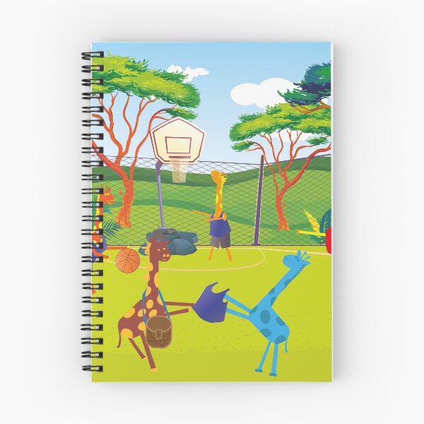 Item preview, Giraffes love to play basketball, too! designed and sold by bluegiraffekids.