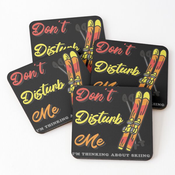 Aperçu de l'œuvre Ne me dérange pas, je pense au ski créée et vendue par Jannisdesign.