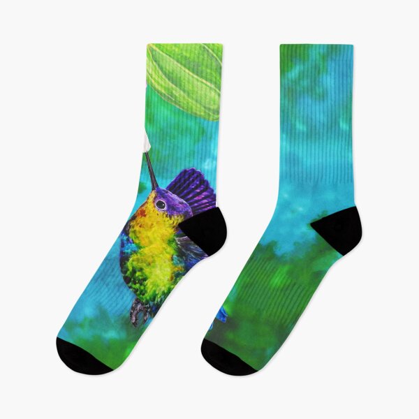 Item preview, Colorful Hummingbird with Background designed and sold by just-art.