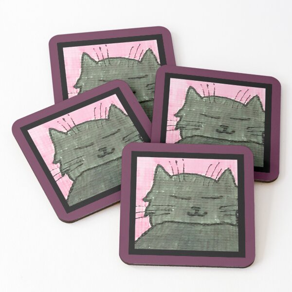 Item preview, Whimsical Cat Portrait #12 designed and sold by ErinBrieArt.