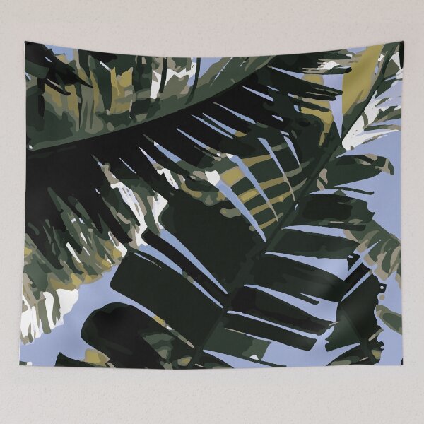 Item preview, Palm Trees Blue and Green designed and sold by naturedeep.