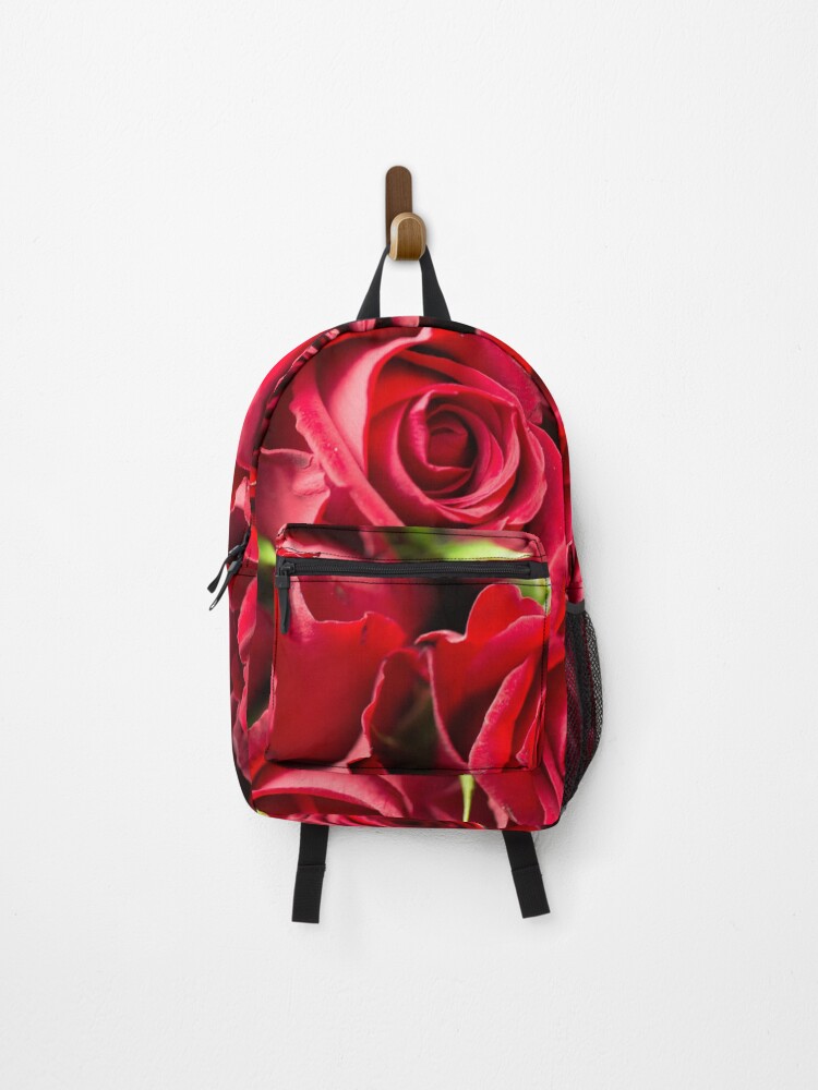 Thumbnail 1 of 3, Backpack, RED ROSES, HEARTS, LOVE, VALENTINES designed and sold by wildwhimsical.