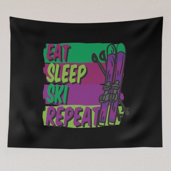 Item preview, Eat sleep ski repeat designed and sold by Jannisdesign.