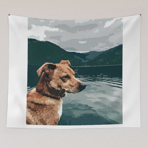 Item preview, Puppy At The Lake designed and sold by beckahbrooks.