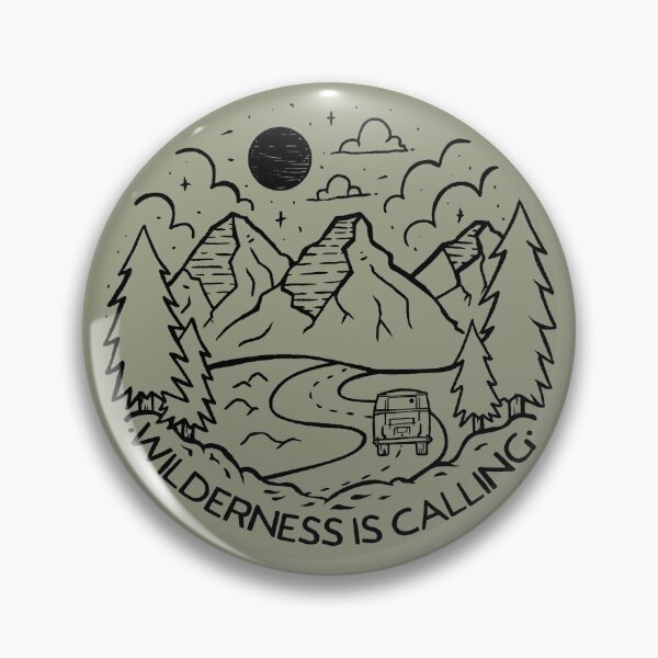 Item preview, Wilderness Is Calling Mountains Hiking designed and sold by ForFunDesigns.