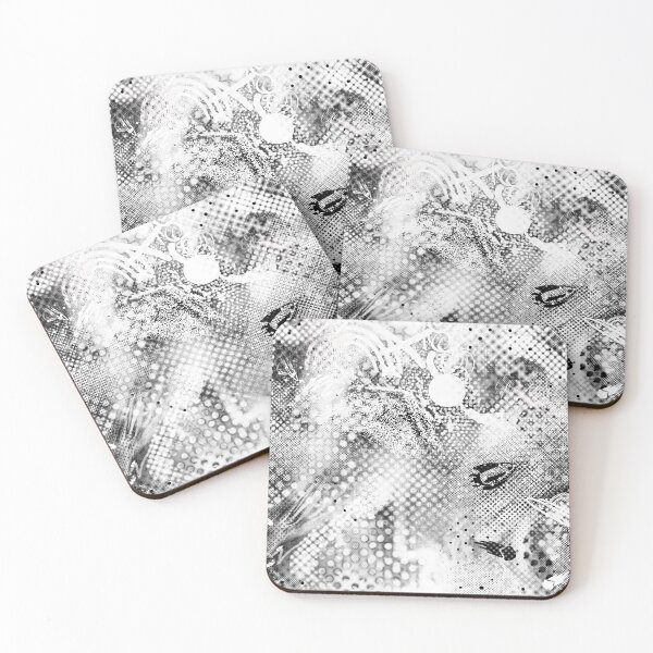 Item preview, halftone scribble pattern designed and sold by macaronitrash.