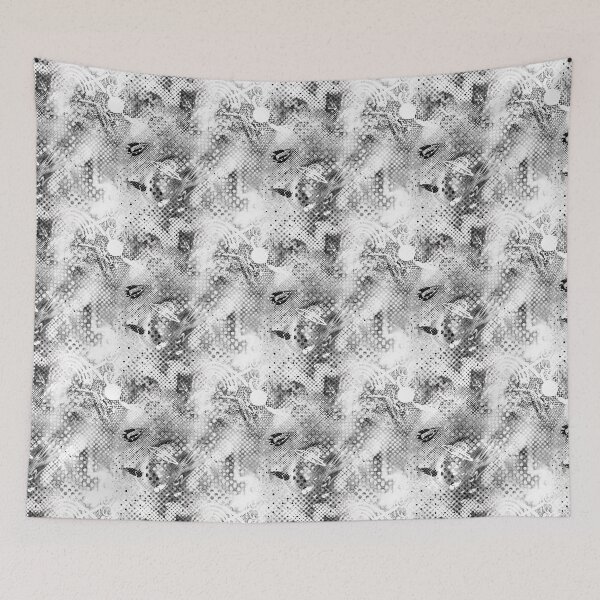 Item preview, halftone scribble pattern designed and sold by macaronitrash.