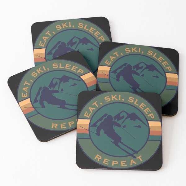 Item preview, Eat ski sleep repeat designed and sold by Jannisdesign.