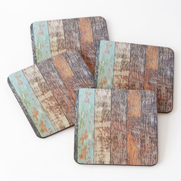 Item preview, MULTI LIGHT COLOR PATINA WOOD CRACKLE RUSTIC designed and sold by wildwhimsical.