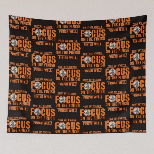 Item preview, Focus on the Finish Motivational Graphic designed and sold by LifeCrush.