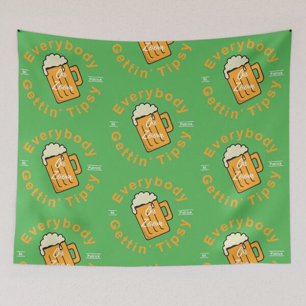 Item preview, Everybody On Zoom Getting Tipsy St Patricks Day Shirt, Women’s St Pattys Day Tshirt, St Patricks Day 2021, Quarantine St Pattys Day Tee  designed and sold by nadiahaq.
