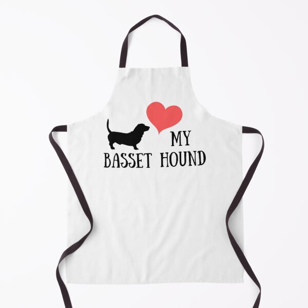 Artikelvorschau, Basset Hound | Ich liebe meinen Basset Hound | Basset Hound Besitzer Geschenk entworfen und verkauft von Presto Prints Design.