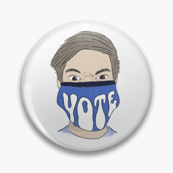 Item preview, Weston Koury Vote Mask Illustration designed and sold by CJRondeau.