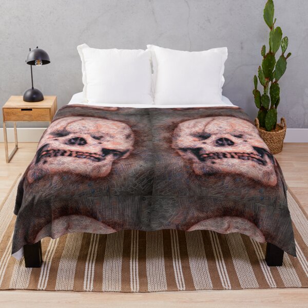 Item preview, Skull On Grunge Background designed and sold by AlanPhotoArt.