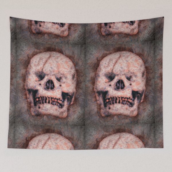 Item preview, Skull On Grunge Background designed and sold by AlanPhotoArt.