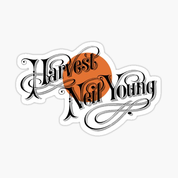 Neil Young - Harvest Album Cover Art Sticker