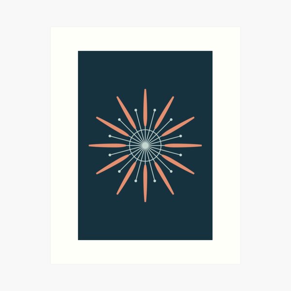 Mid-Mod Starburst Art Print