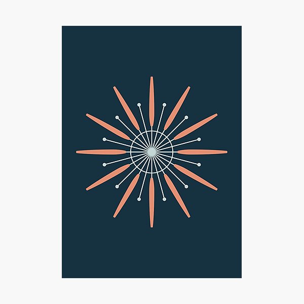 Mid-Mod Starburst Photographic Print