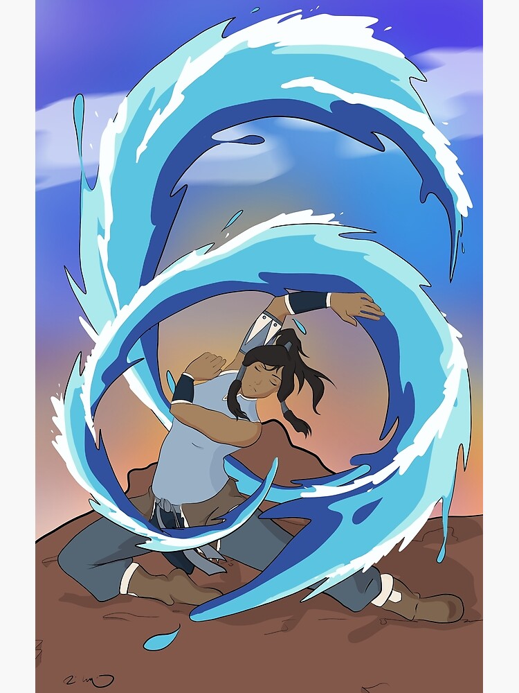 "Waterbending" Poster for Sale by Oni4219 Redbubble