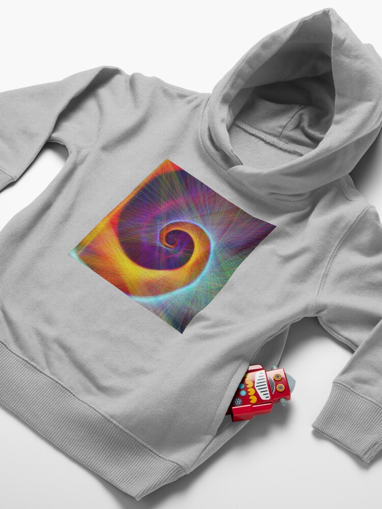 Alternate view of Fibonacci spiral, linify Toddler Pullover Hoodie