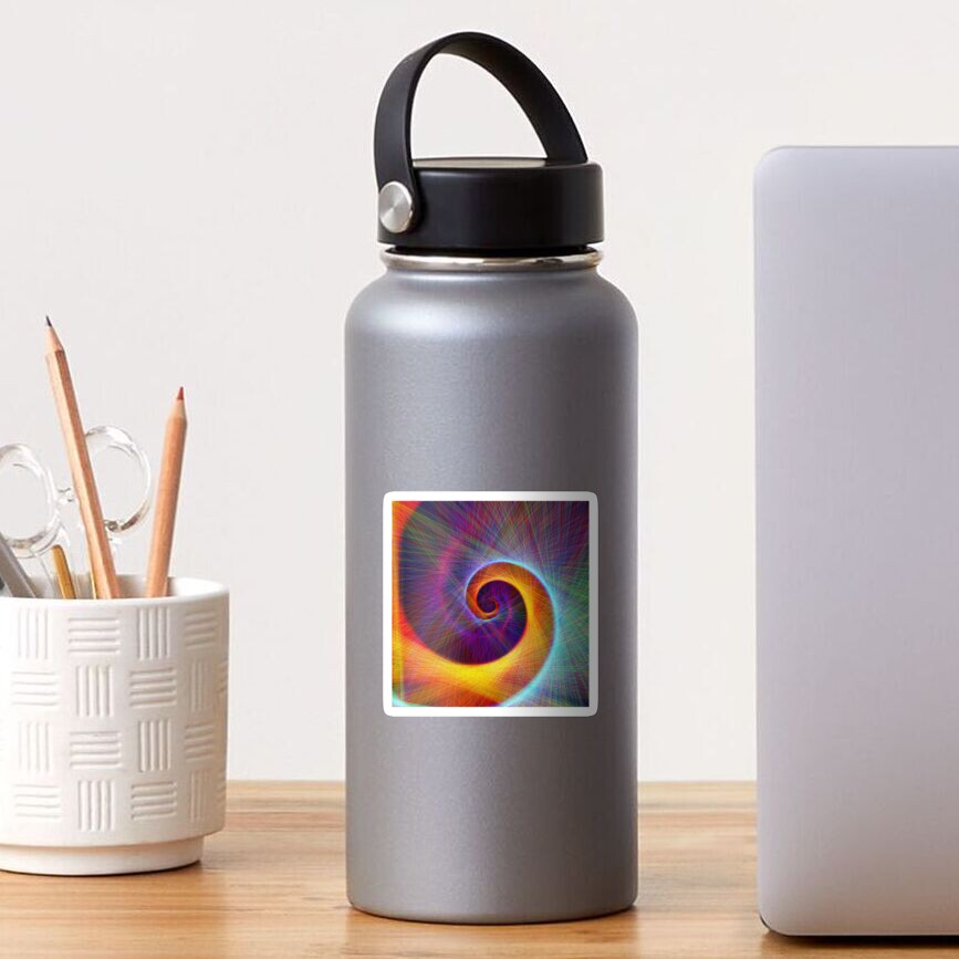Fibonacci spiral, linify Sticker