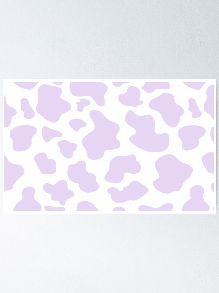 pastel purple cow print kawaii  Art Print for Sale by gossiprag