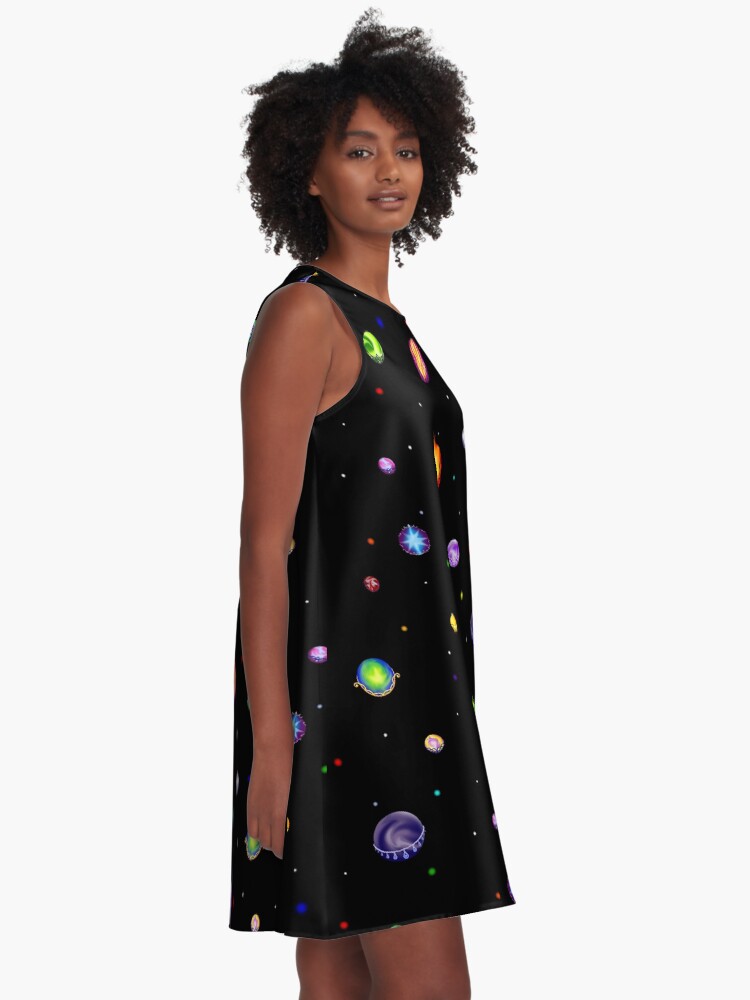 Thumbnail 2 of 4, A-Line Dress, Cradled Globes designed and sold by StephOBrien.