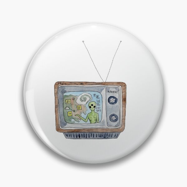 Item preview, ALIEN TV NEWS designed and sold by mia-stickers0.