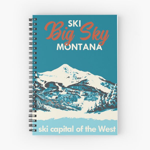 Item preview, Ski Big Sky Montana Vintage Ski Poster designed and sold by ROEDERcraft.