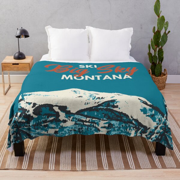 Item preview, Ski Big Sky Montana Vintage Ski Poster designed and sold by ROEDERcraft.