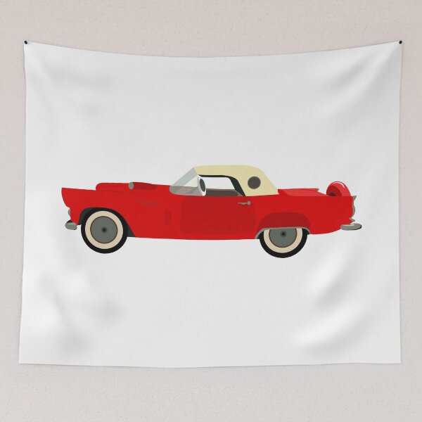 Item preview, red vintage car design designed and sold by withlovepiper.