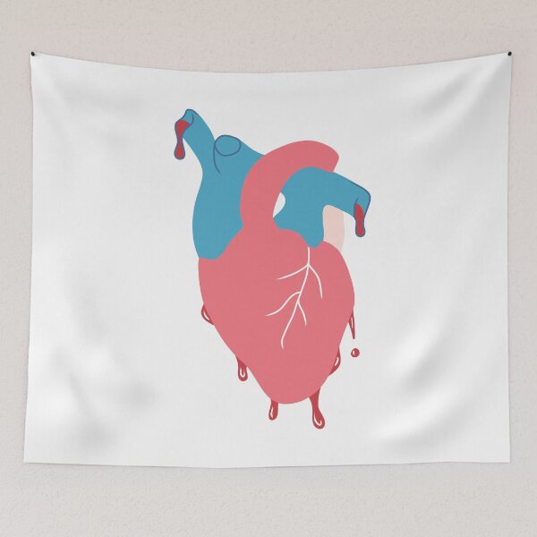 Item preview, bleeding heart (colored) designed and sold by skeleton-rat.