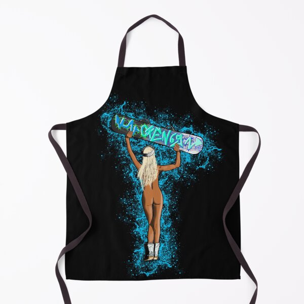 Item preview, female snowboarder blue splash designed and sold by Ofen69.