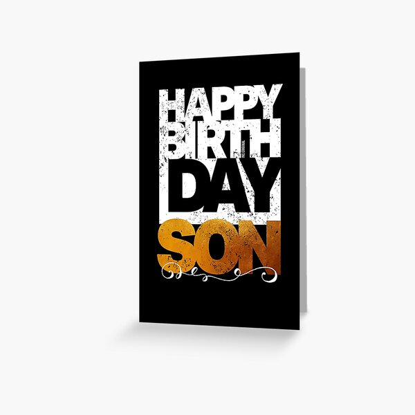 Artikel-Vorschau von Alles Gute zum Geburtstag Sohn - Grußkarte, designt und verkauft von Inc-Solutions.