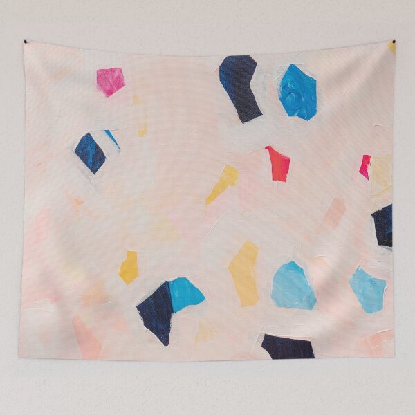 Item preview, Abstract blush art  -  pebbles designed and sold by Ilze Lucero.