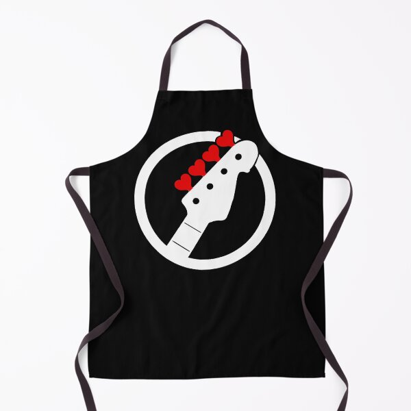 Item preview, Bass Headstock With Red Hearts designed and sold by GuitarSwitch.