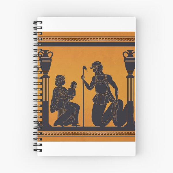 Item preview, Ancient Greek mythology. Black silhouettes people and gods  designed and sold by atlastroy.
