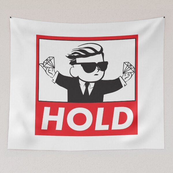 Item preview, HOLD - DIAMOND HANDS designed and sold by StonkShirts.
