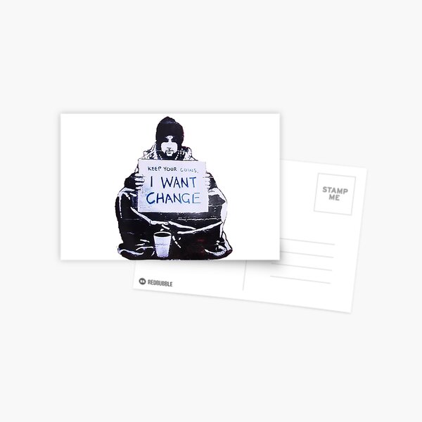Item preview, Banksy: Change designed and sold by Blueasaurs.