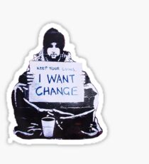 Banksy: Change Sticker