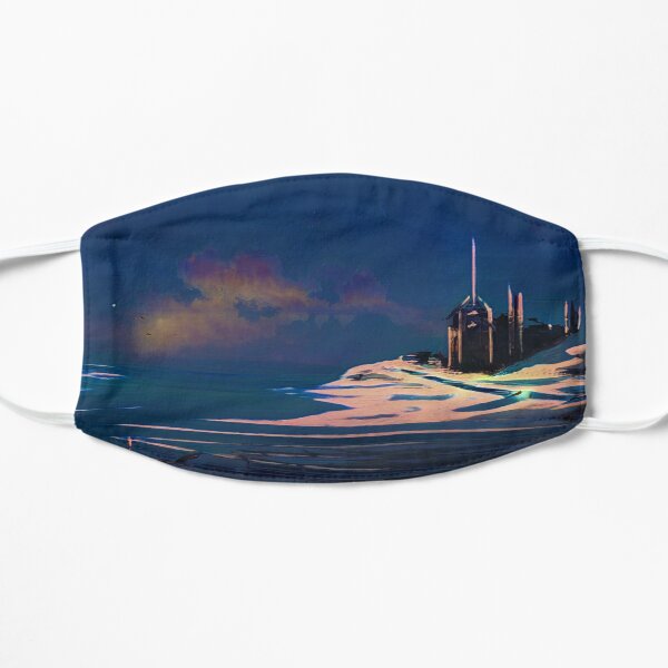 Futuristic Landscape At Night Mask