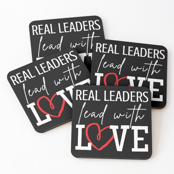Item preview, Real Leaders Lead With Love Heart  designed and sold by PoliticalJam.