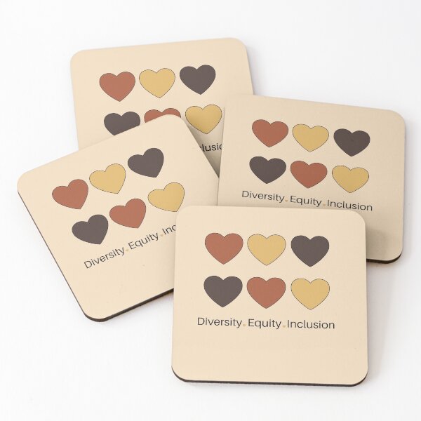 Item preview, Diversity Equity Inclusion with Hearts designed and sold by Sweet-A-Dsignz.